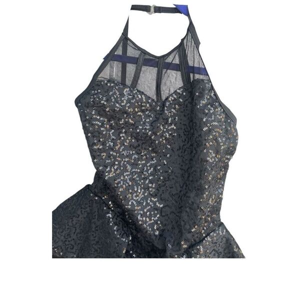 Girls Weissman Balera Girls Sequin Dance Ice Skating Competition Costume Size Me - Picture 6 of 8